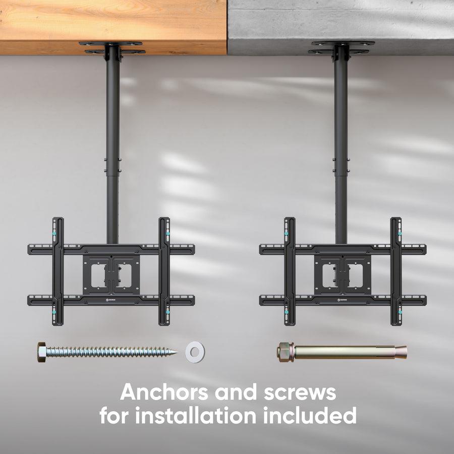 TV SET ACC CEILING MOUNT/32-80 BLACK N2L-B ONKRON