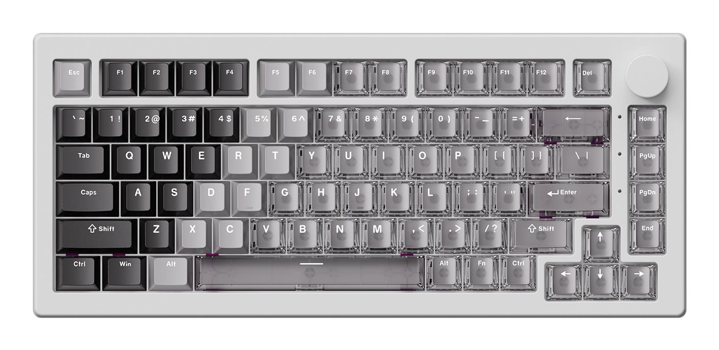 KEYBOARD USB-C 5075 V3-HE/WHITE 006-075-086-060-062 AKKO