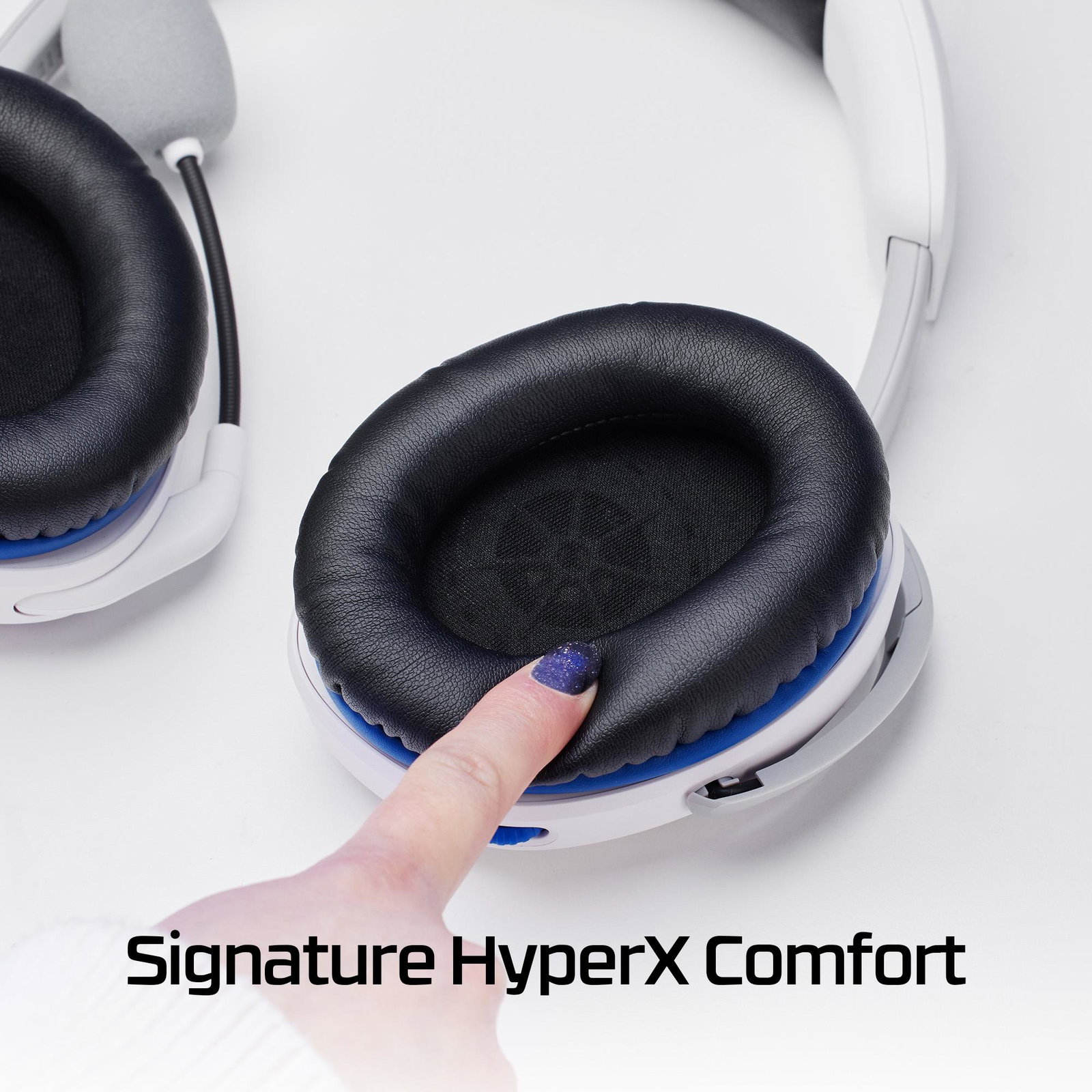 HEADSET HYPERX CLOUDX STINGER2/WHITE/BLUE 75X29AA HYPERX
