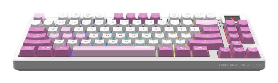 KEYBOARD GAMING VIOLET US/FORGE GK600 TKL W VIOLET MSI