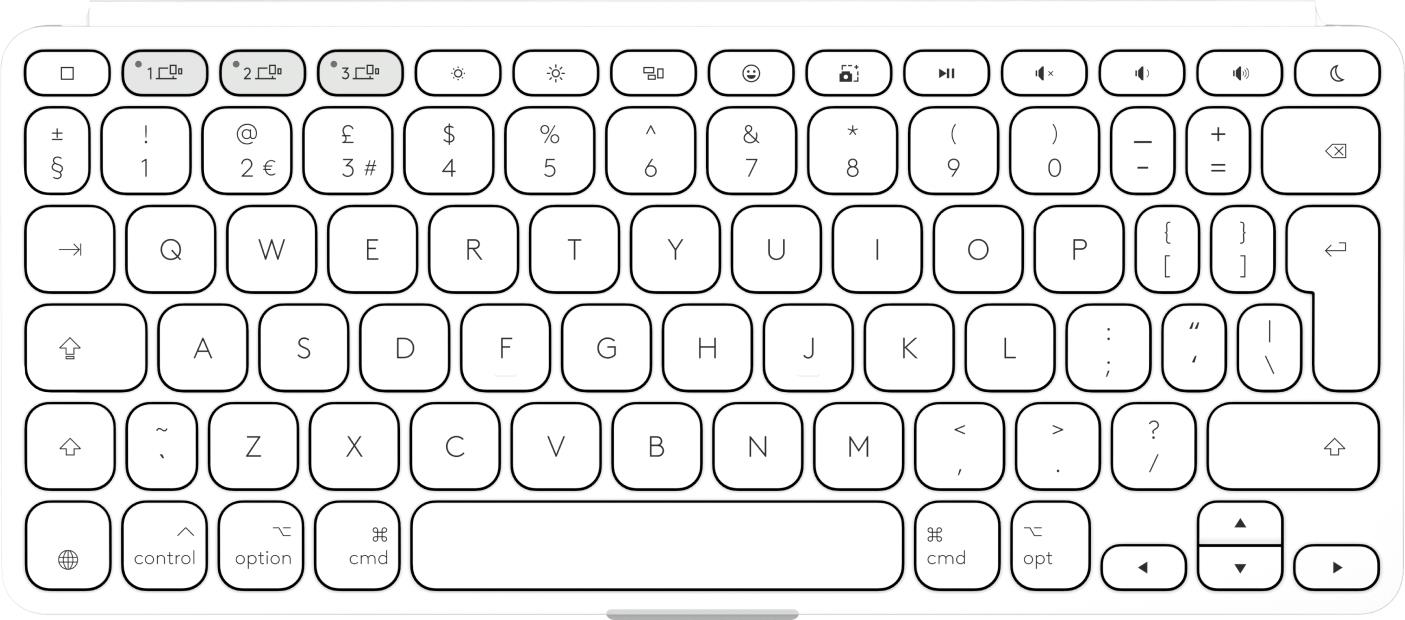 KEYBOARD BLUETH KEYS-TO-GO 2/GREY 920-013018 LOGITECH