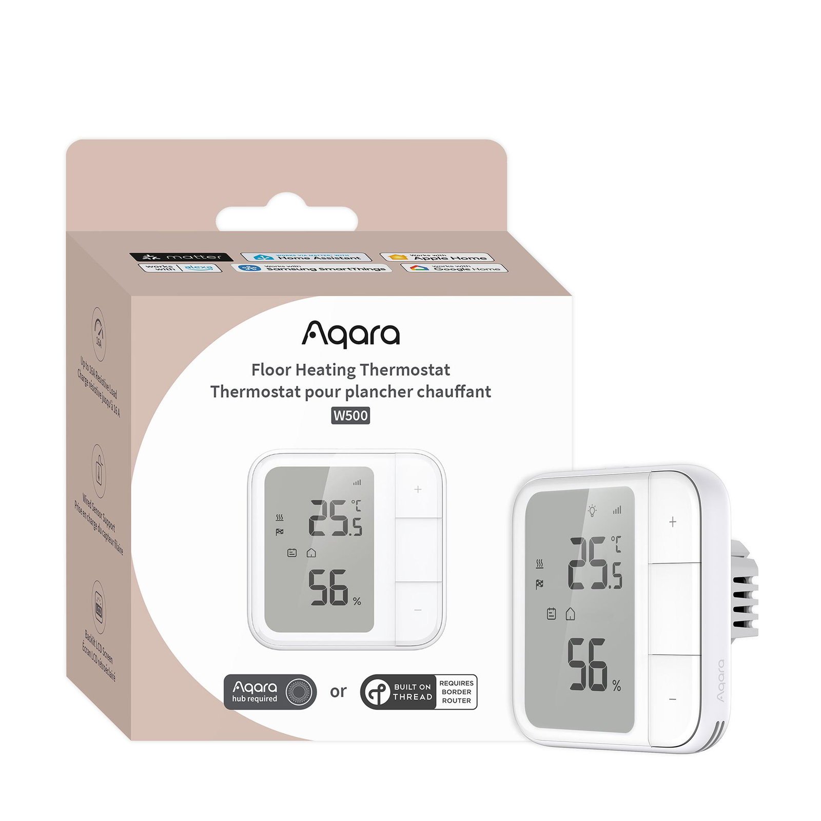 SMART HOME FLOOR THERMOSTAT/W500 UT-A01D AQARA