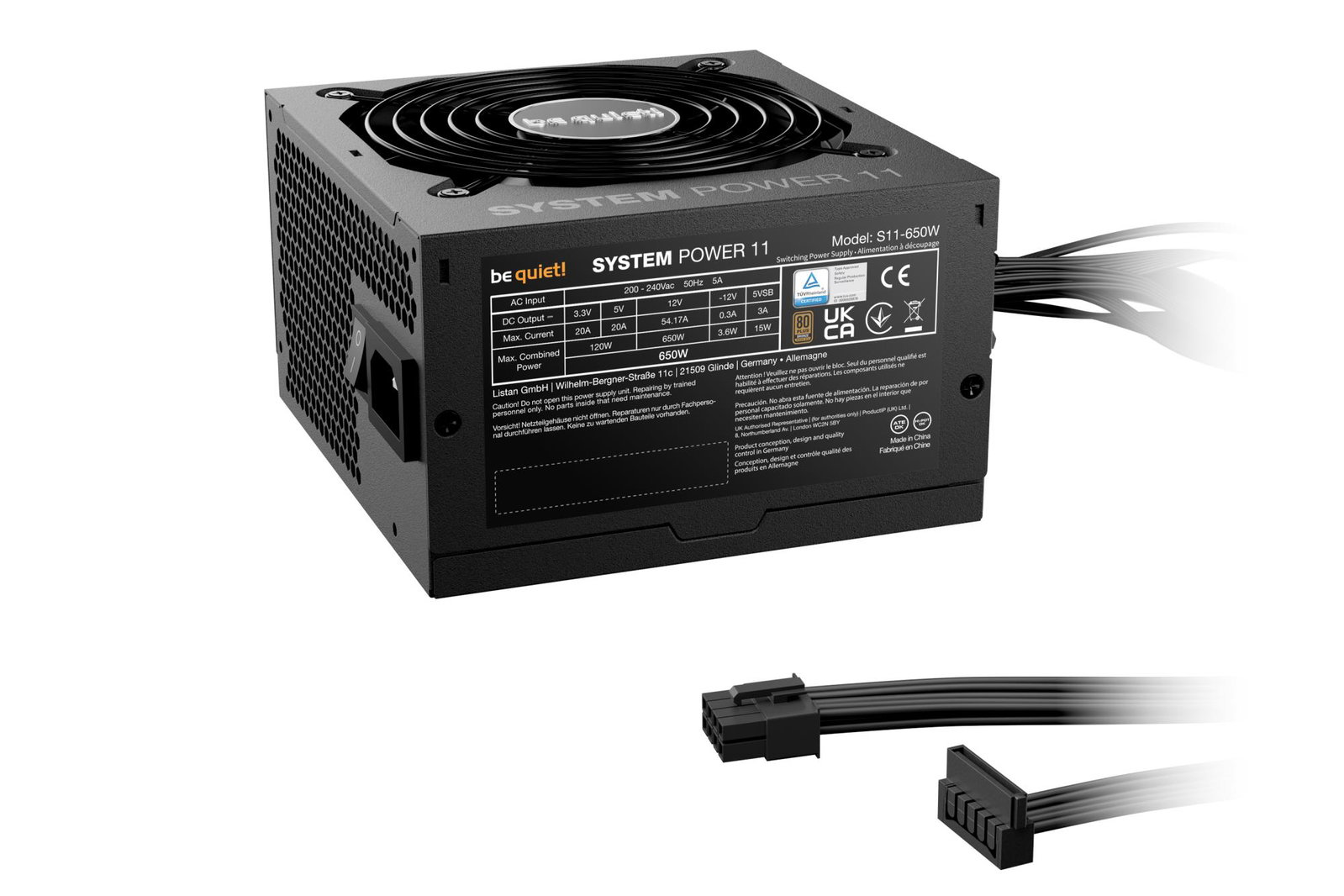 Power Supply BE QUIET ATX PC 200 - 240 V 650 W BP011EU