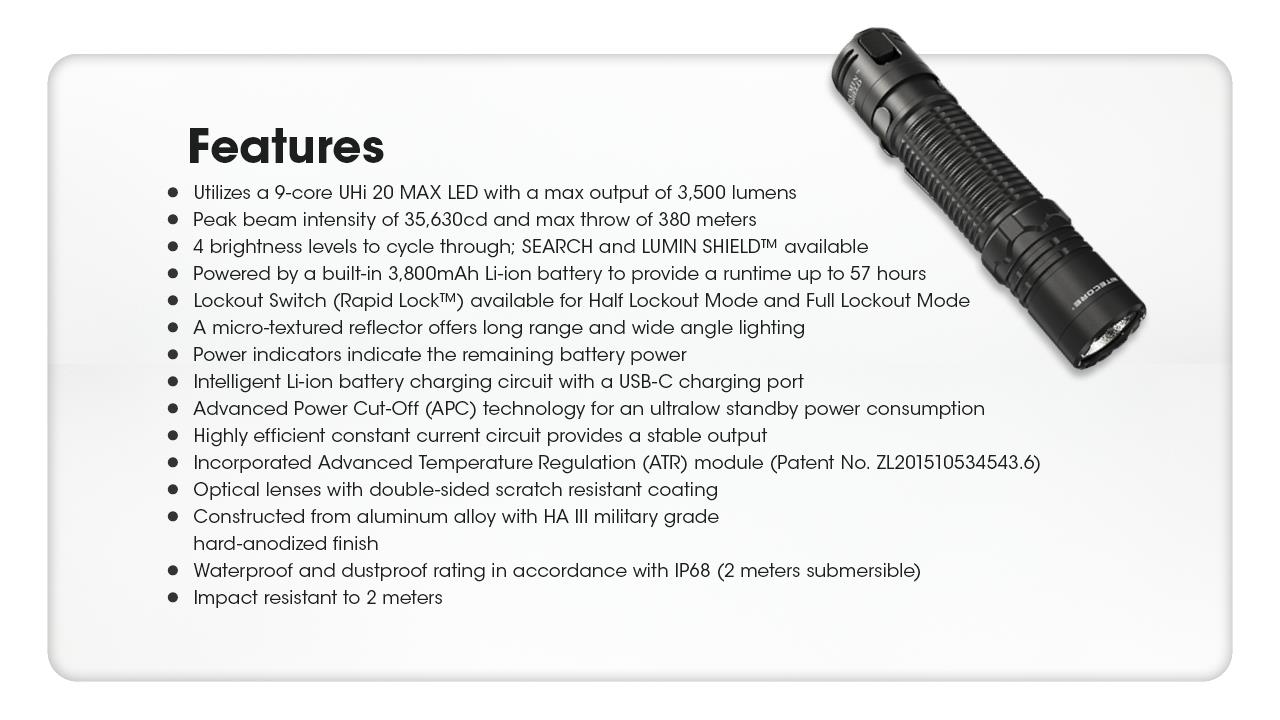 FLASHLIGHT EDC SERIES/EDC31 NITECORE