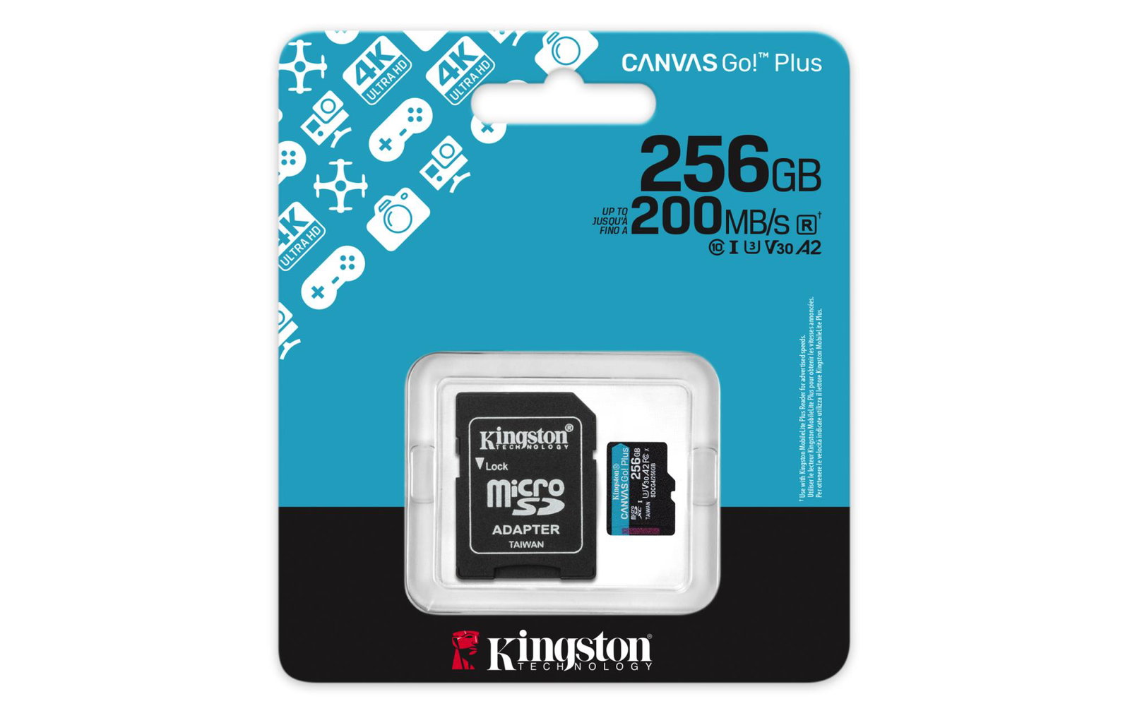 MEMORY MICRO SDXC 256GB UHS-I/SDCG4/256GB KINGSTON