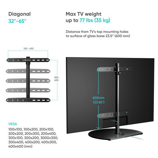 TV SET ACC DESKTOP STAND/32-65 BLACK PT2-B ONKRON