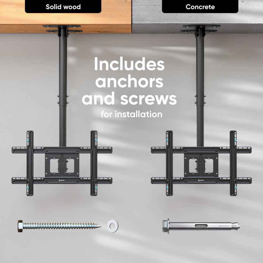 TV SET ACC CEILING MOUNT/32-80 BLACK N1L-B ONKRON