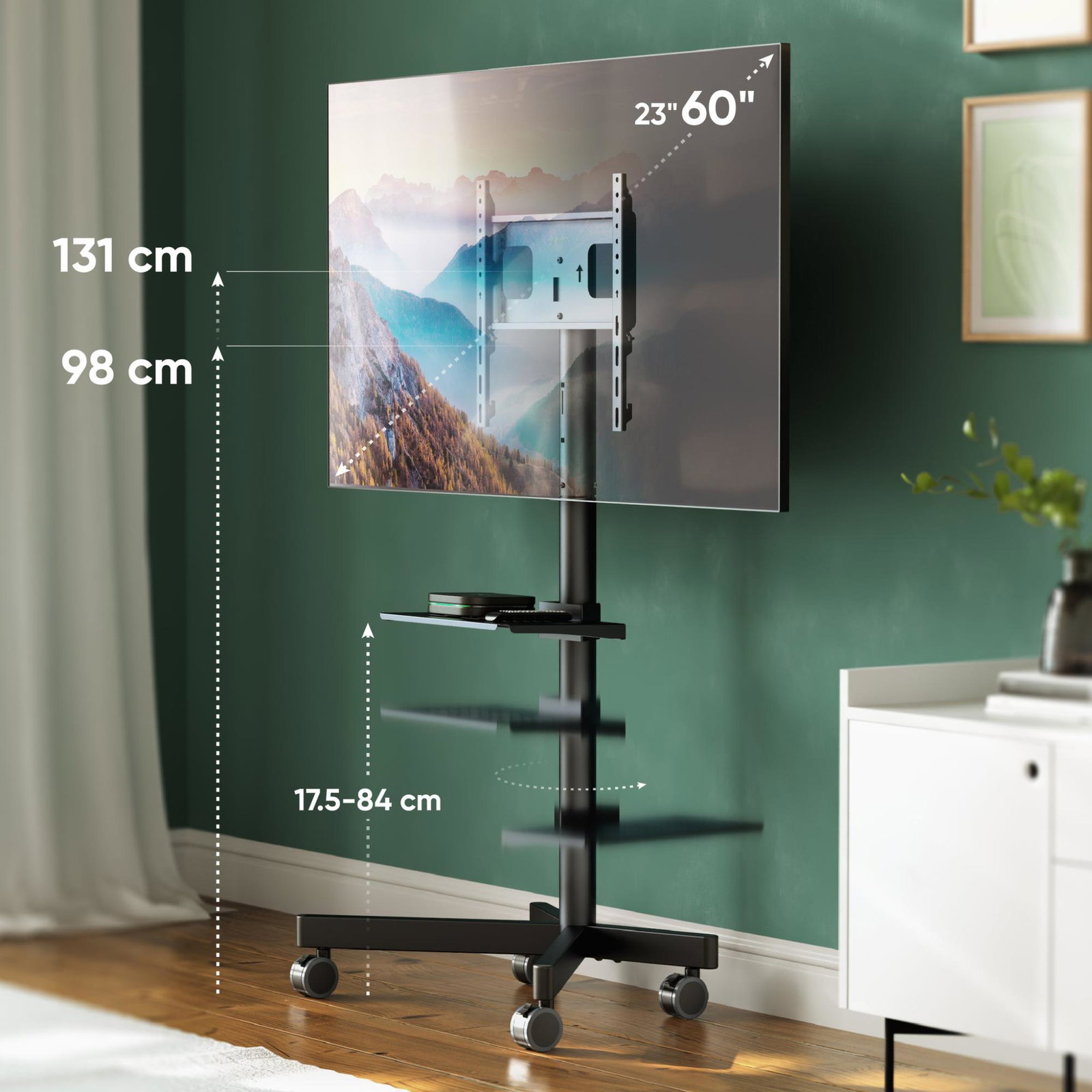 TV SET ACC ADJUSTABLE STAND/26-65 BLACK TS1137-B ONKRON