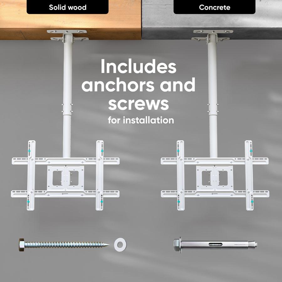 TV SET ACC CEILING MOUNT/32-80 WHITE N1L-W ONKRON