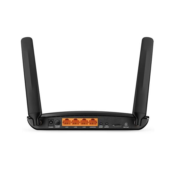 Wireless Router TP-LINK TL-MR150 Wi-Fi 4 (802.11n) Data speed 300 Mbit/s Ethernet WAN Yes DSL WAN Yes SIM card slot Yes WAN connection type RJ-45 Ethernet LAN Yes 3G Yes 4G Yes 4xLAN ports TL-MR150