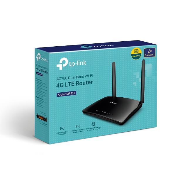 Wireless Router TP-LINK Router 750 Mbps LAN \ WAN ports 1 Number of antennas 2 4G ARCHERMR202