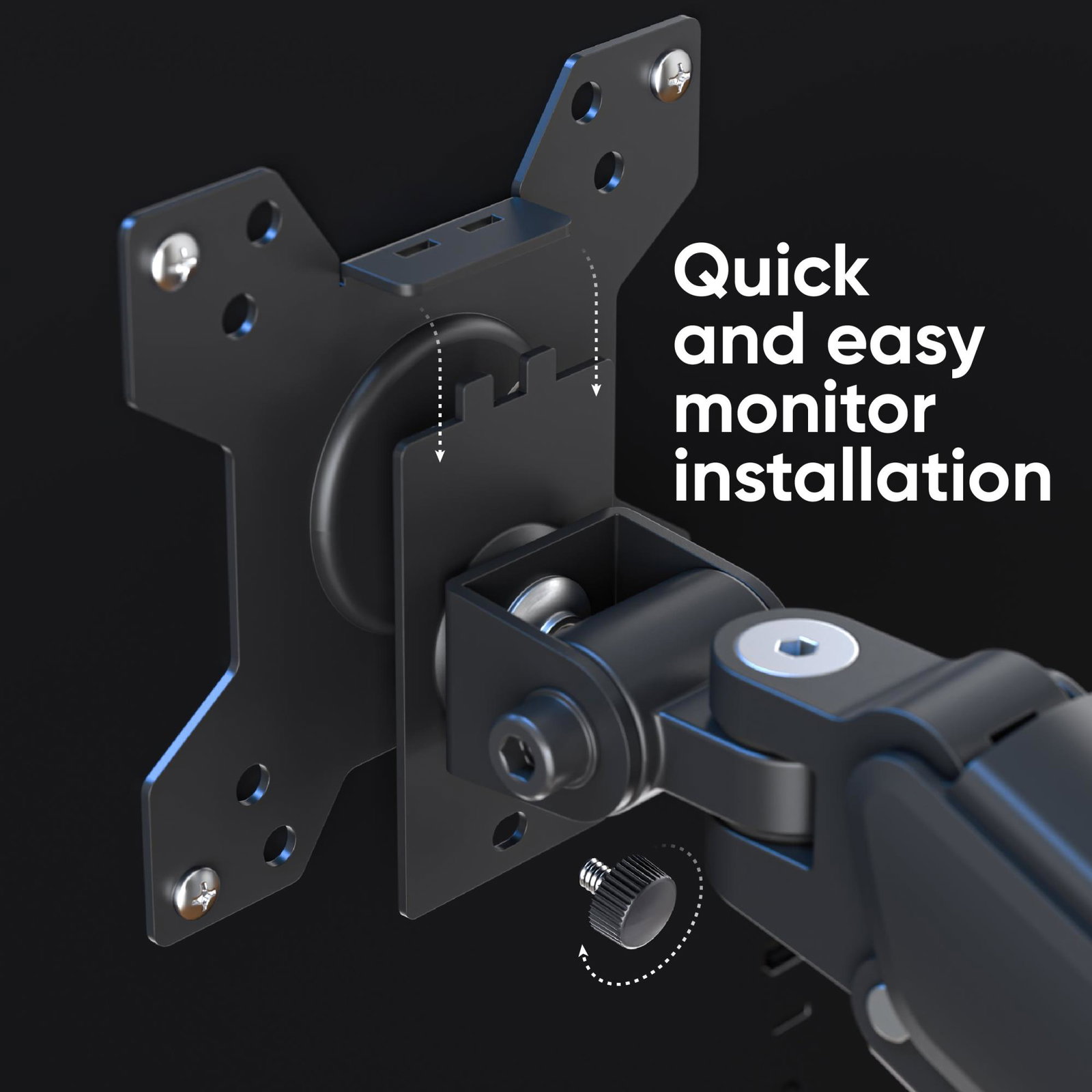 MONITOR ACC DESK MOUNT/13-32 BLACK G45-B ONKRON