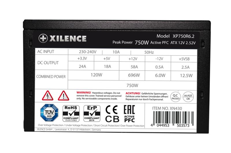 Power Supply XILENCE Performance C+ XP750R6.2 XN430