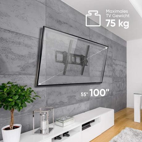 TV SET ACC WALL MOUNT/55-100/BLACK UT4-B ONKRON