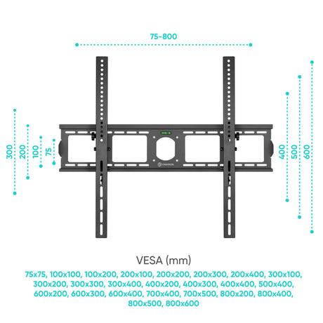 TV SET ACC WALL MOUNT/55-100/BLACK UT4-B ONKRON