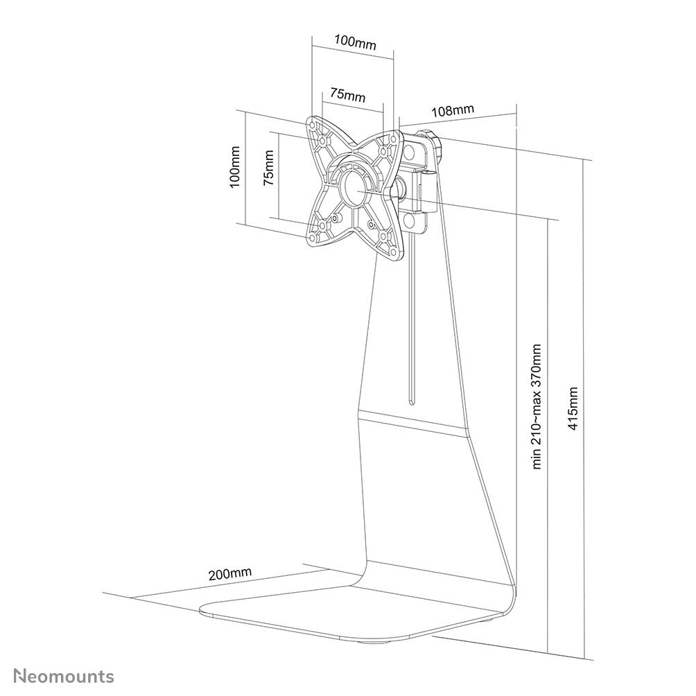 TV SET ACC DESK MOUNT SILVER/10-27 FPMA-D800 NEOMOUNTS