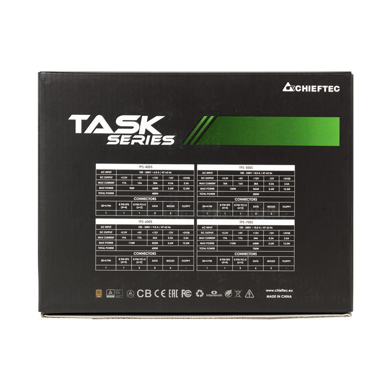 Power Supply CHIEFTEC 700 Watts Efficiency 80 PLUS BRONZE PFC Active TPS-700S