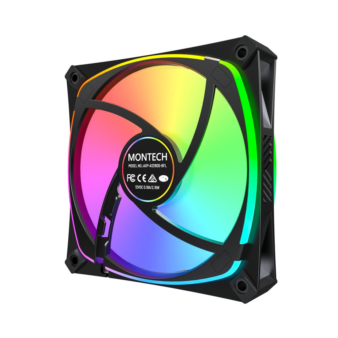 CASE FAN 120MM/AX120 PRO BLACK 3 IN 1 MONTECH