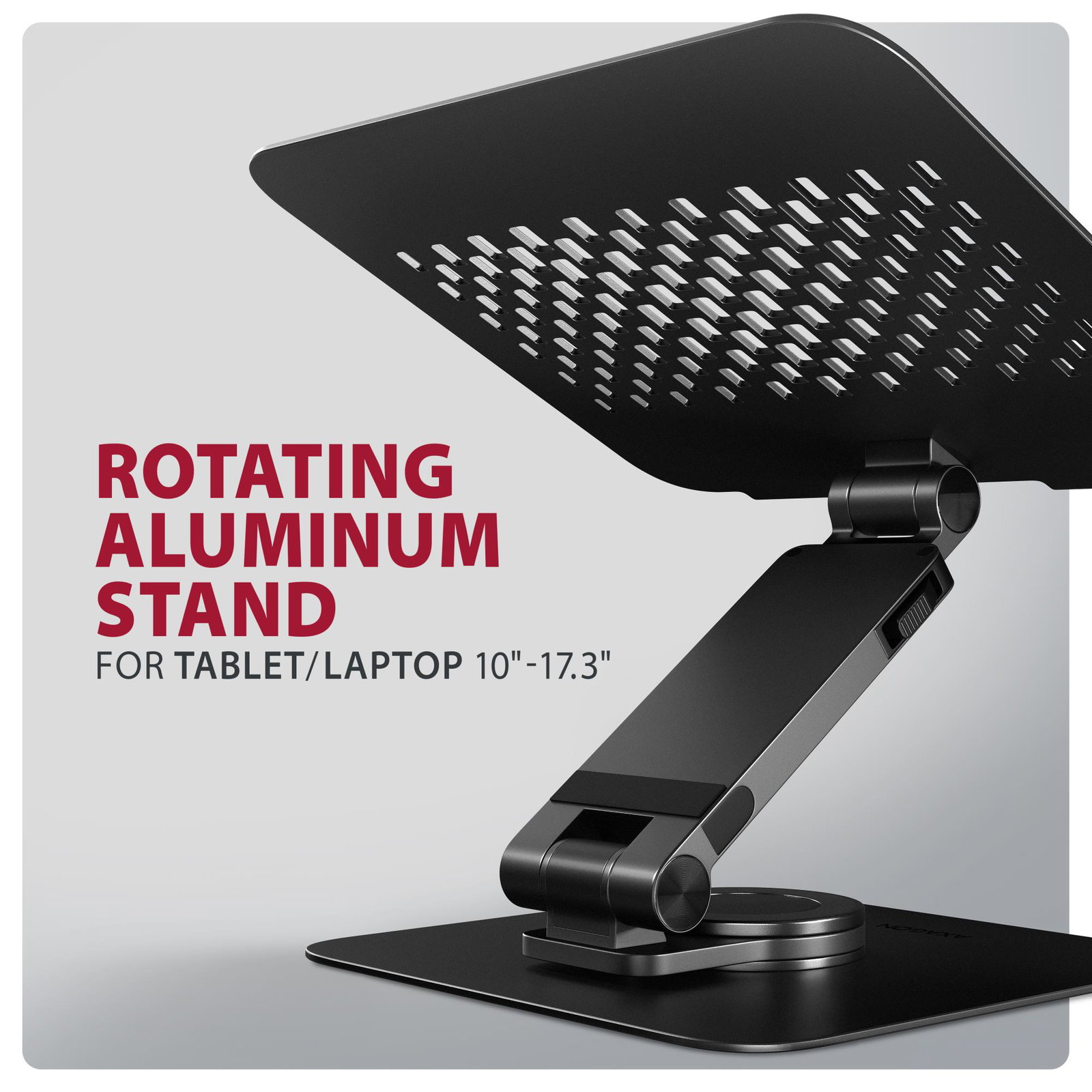 NB ACC STAND 10-17 ROTATING/ALUMINUM STND-LRB AXAGON