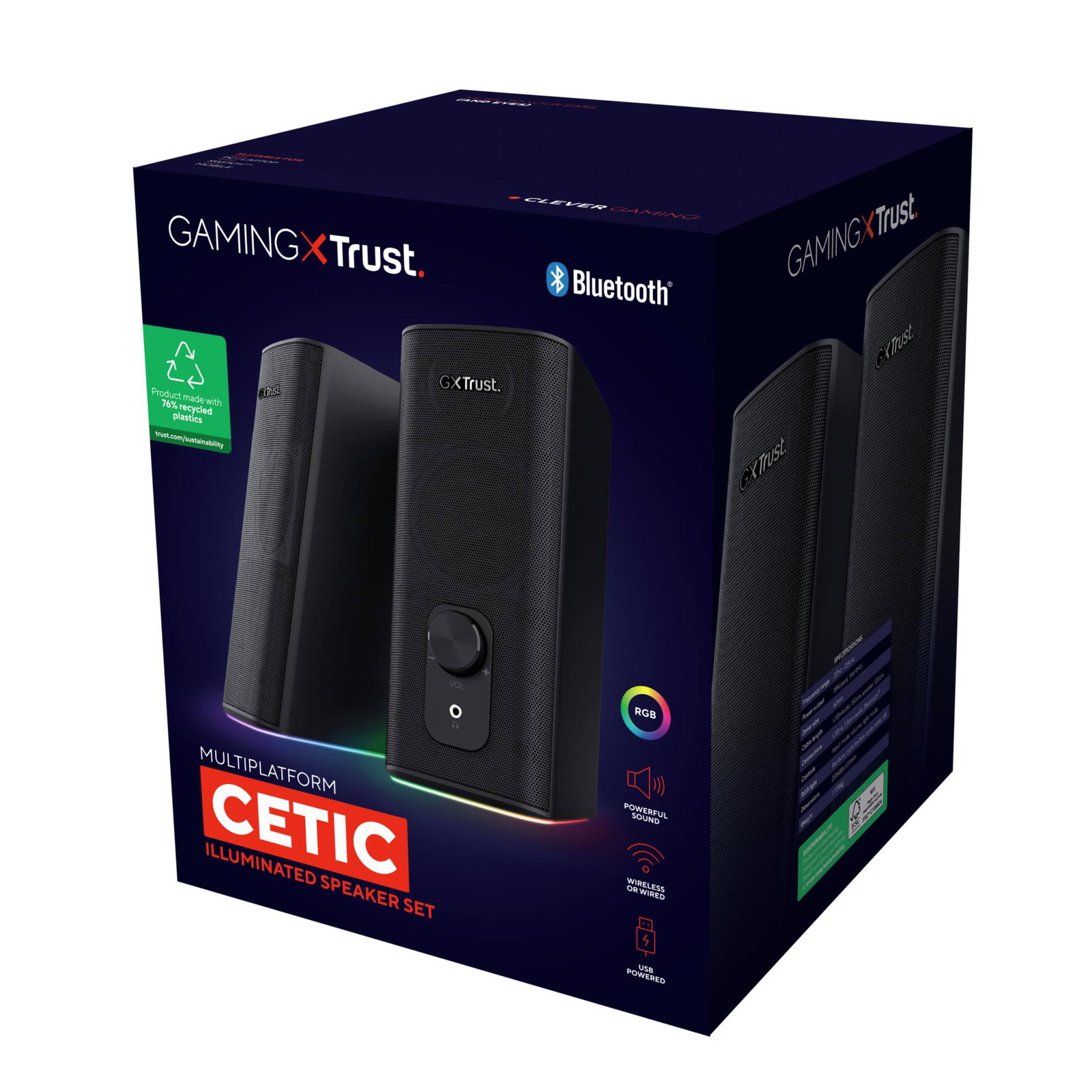 SPEAKER GXT612 CETIC WRL/BLACK 24970 TRUST