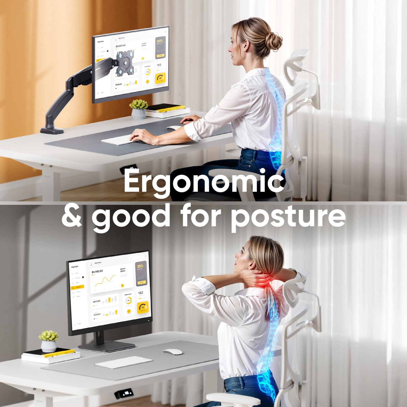 MONITOR ACC DESK MOUNT/13-32 BLACK G80-B ONKRON