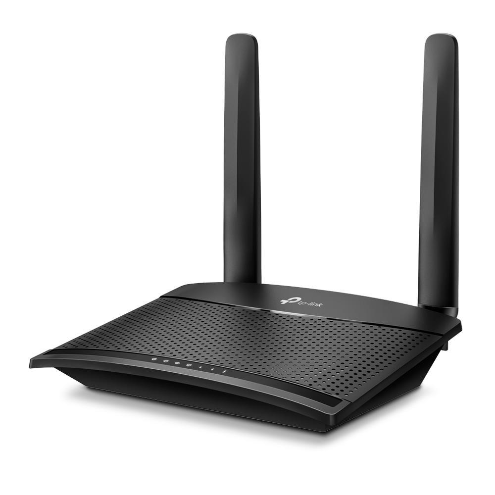 Wireless Router TP-LINK TL-MR100 Wi-Fi 4 (802.11n) Data speed 300 Mbit/s Ethernet WAN Yes SIM card slot Yes WAN connection type RJ-45 Ethernet LAN Yes 3G Yes 4G Yes 2xLAN ports TL-MR100