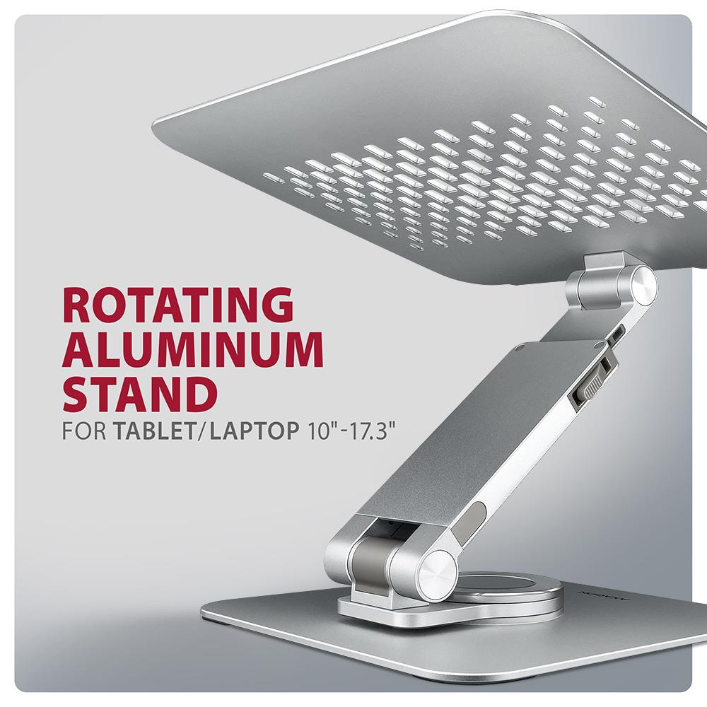 NB ACC STAND 10-17 ROTATING/ALUMINUM STND-LR AXAGON
