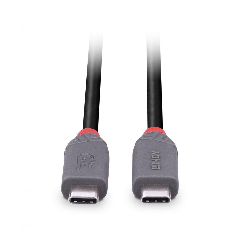 CABLE USB4 240W TYPE C 1.5M/40GBPS ANTHRA LINE 36957 LINDY