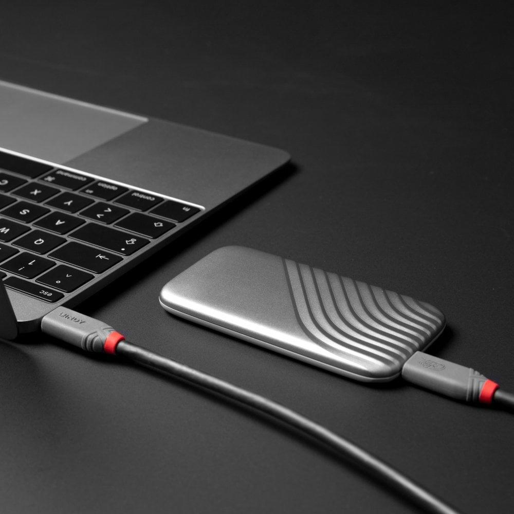 CABLE USB4 240W TYPE C 1.5M/40GBPS ANTHRA LINE 36957 LINDY