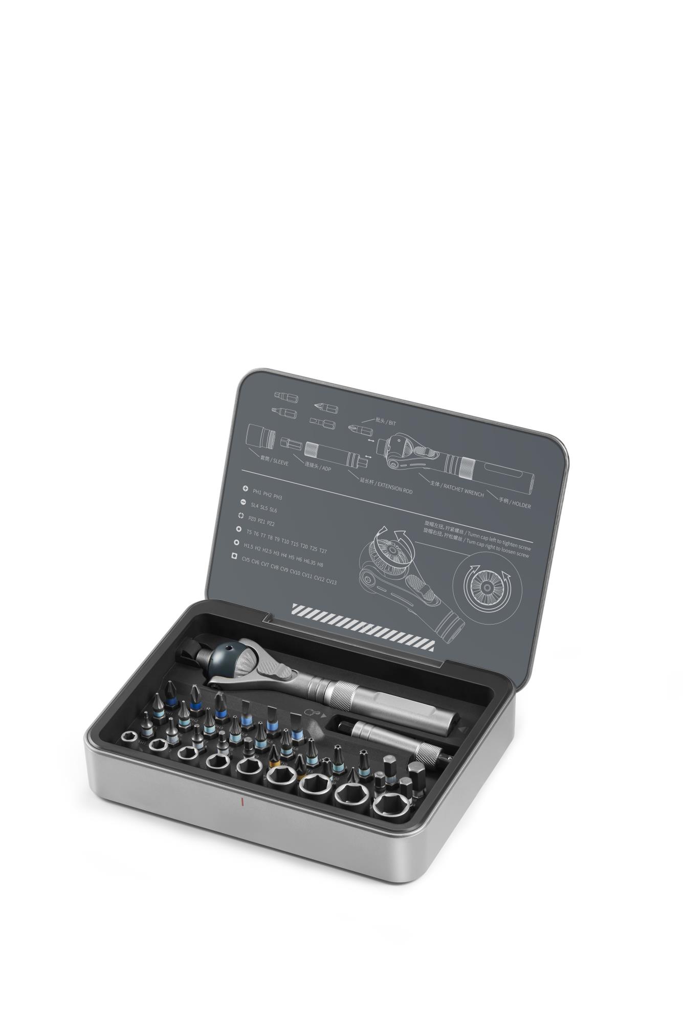 RATCHET SCREWDRIVER PIVOTING/MRSH02 MOVA