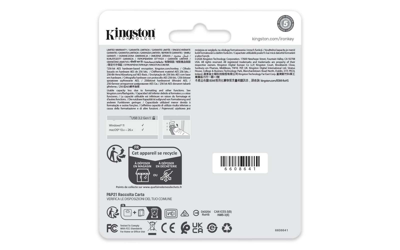 MEMORY DRIVE FLASH USB3.2/32GB IKLP50G2/32GB KINGSTON