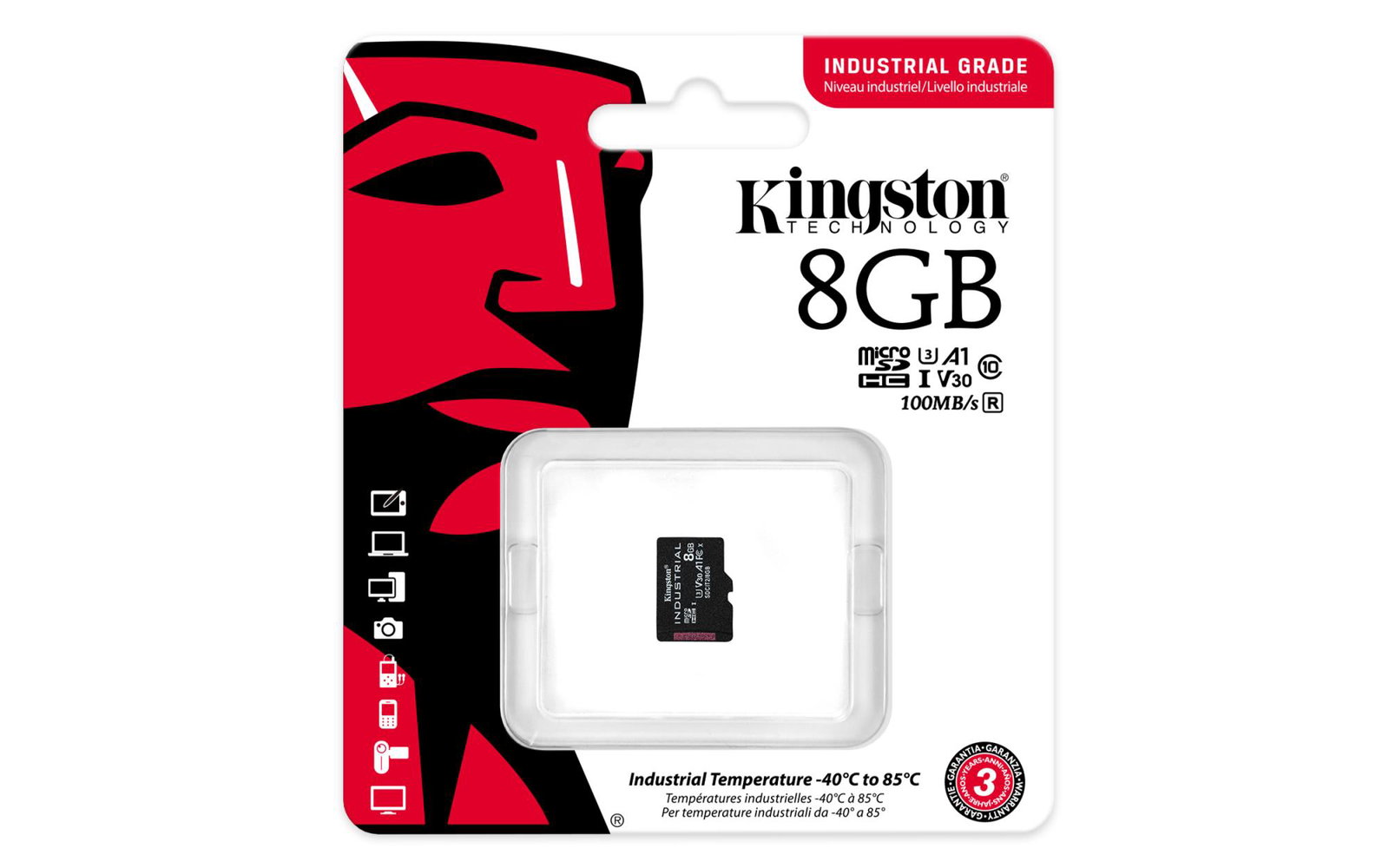 MEMORY MICRO SDHC 8GB UHS-I/SDCIT2/8GBSP KINGSTON
