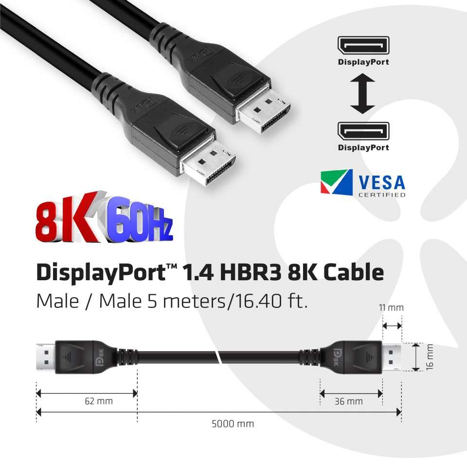 CABLE DP 5M/M/M CAC-1061 CLUB3D