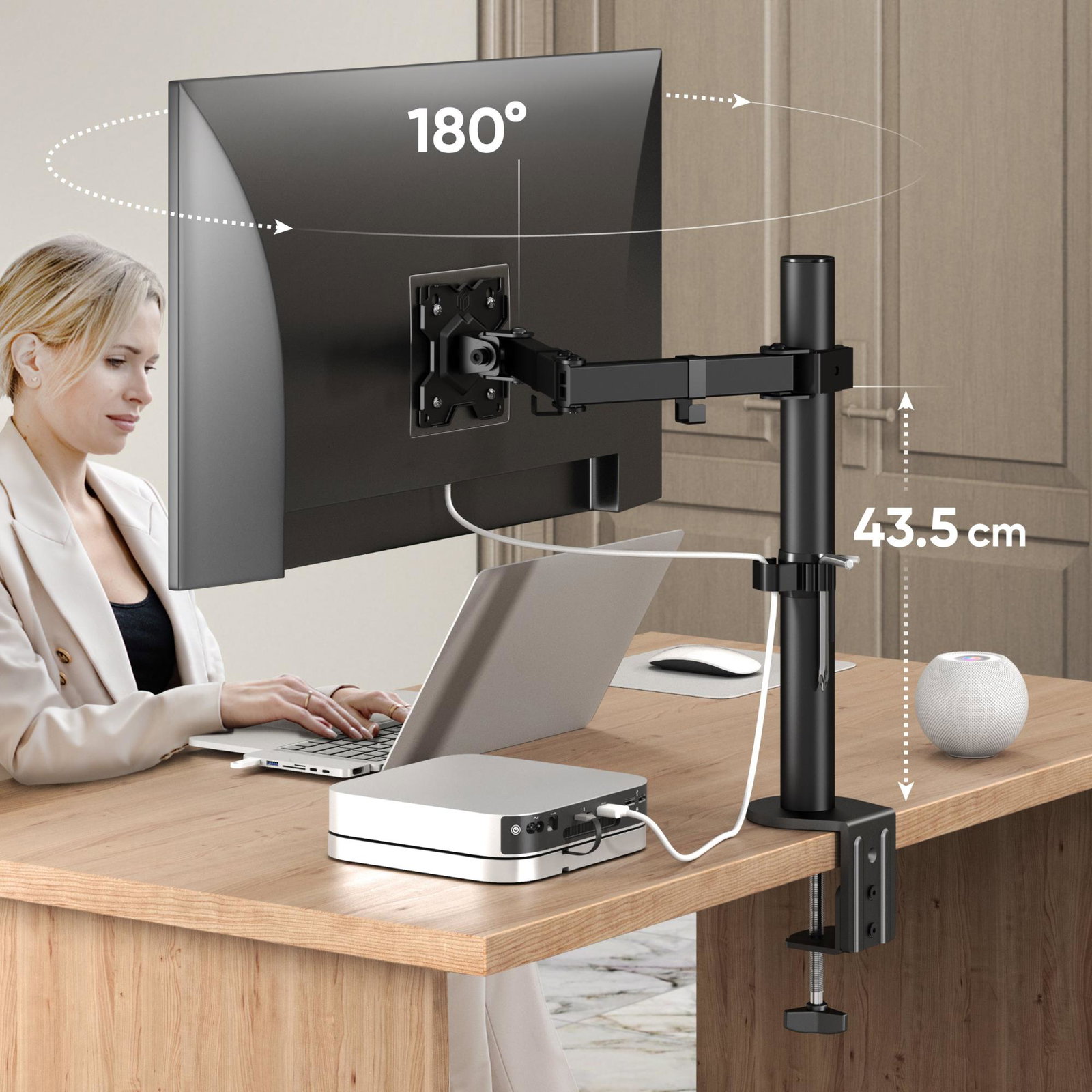 MONITOR ACC DESK MOUNT/13-34 BLACK D121E-B ONKRON