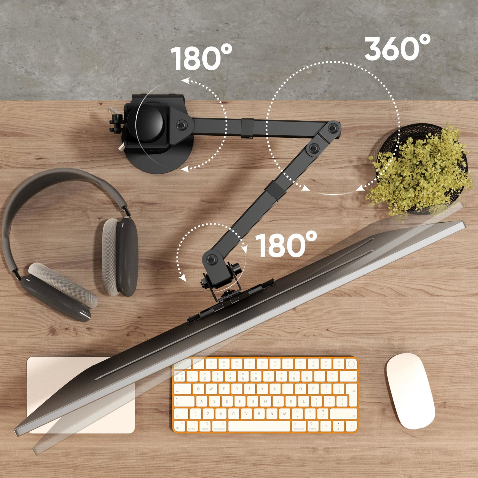 MONITOR ACC DESK MOUNT/13-34 BLACK D121E-B ONKRON