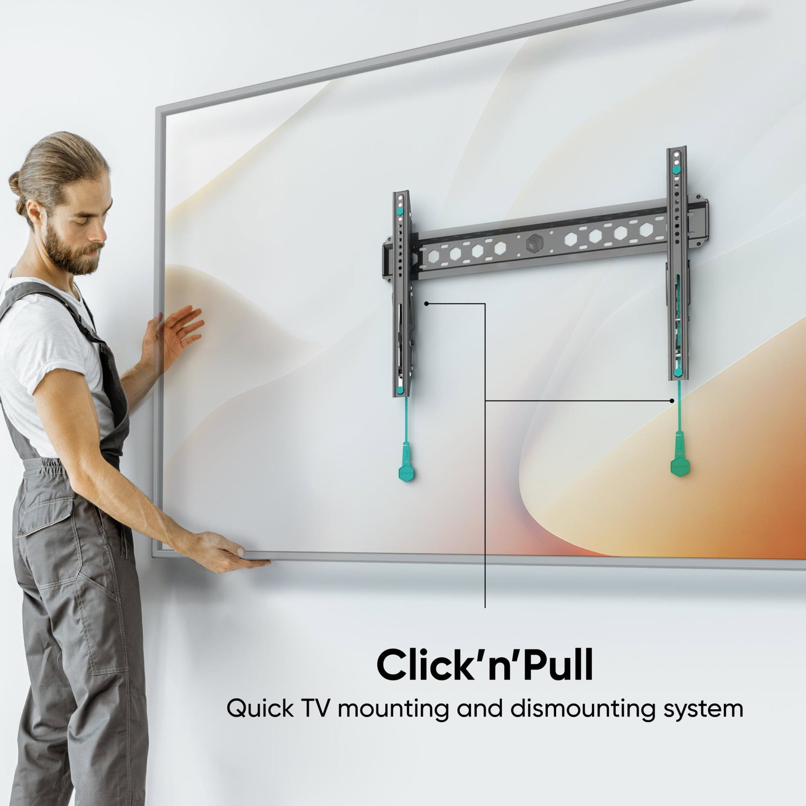 TV SET ACC WALL MOUNT /43-85/BLACK TM6-B ONKRON