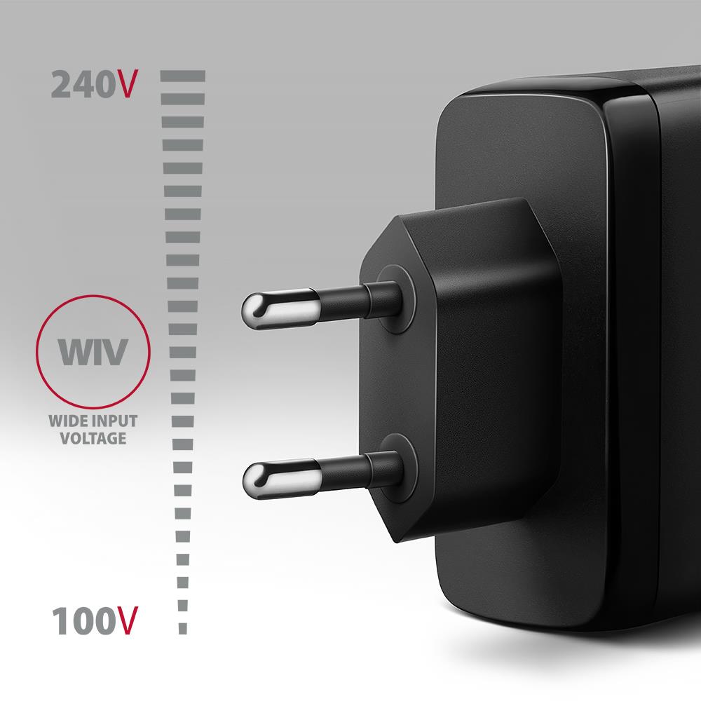 MOBILE CHARGER WALL USB 100W/GAN 3PORT ACU-DPQ100 AXAGON