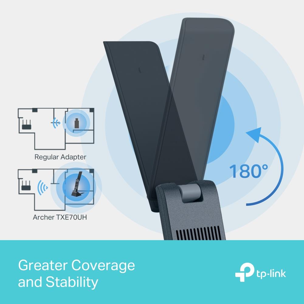 WRL ADAPTER 5400MBPS WI-FI 6E/ARCHER TXE70UH TP-LINK