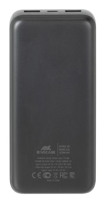 POWER BANK USB 20000MAH/VA2521 RIVACASE