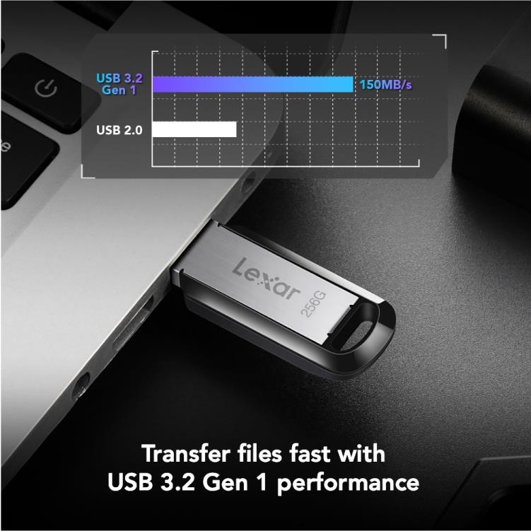 MEMORY DRIVE FLASH USB3 256GB/M400 LJDM400256G-BNBNG LEXAR