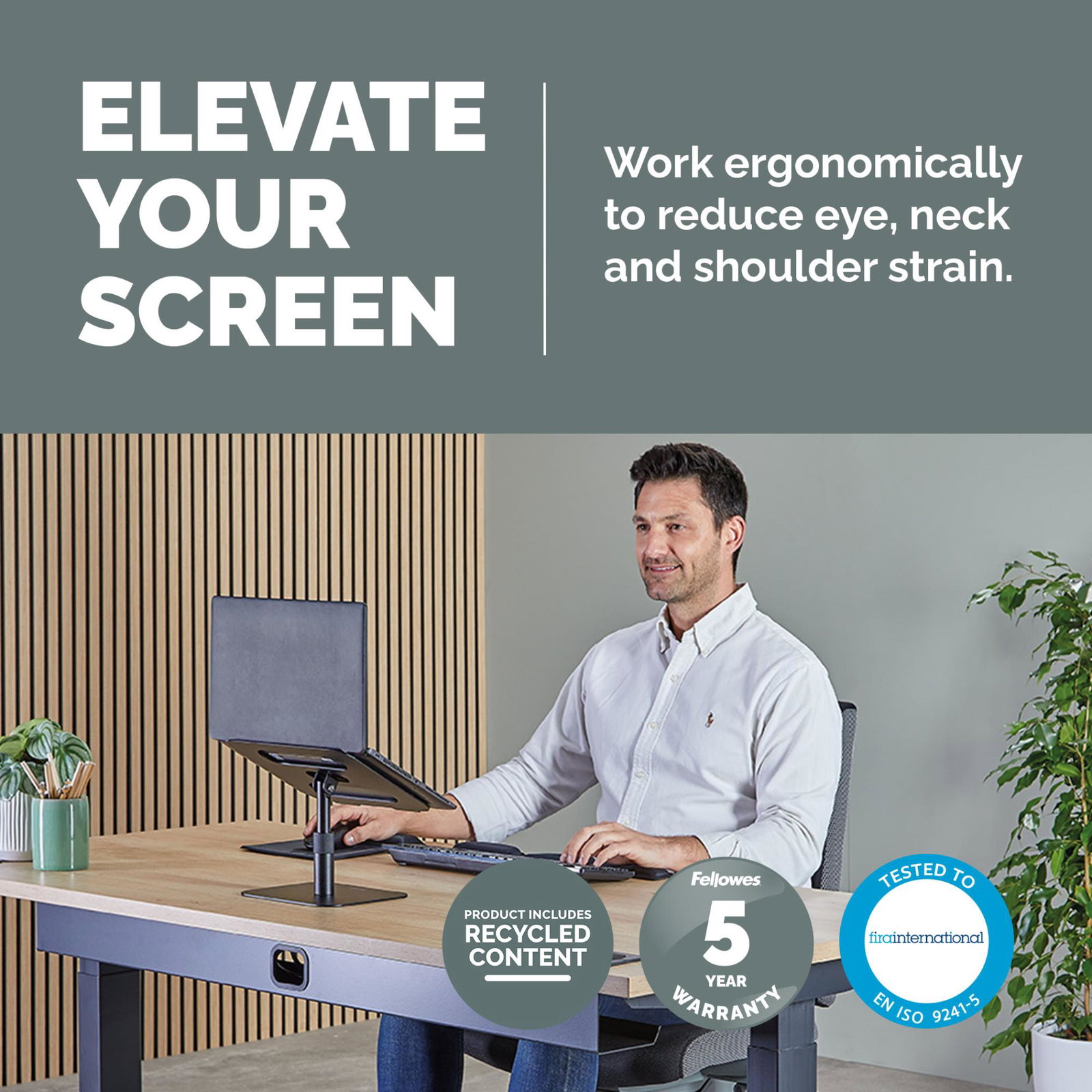 NB ACC DESK STAND/BLACK 100138881 FELLOWES