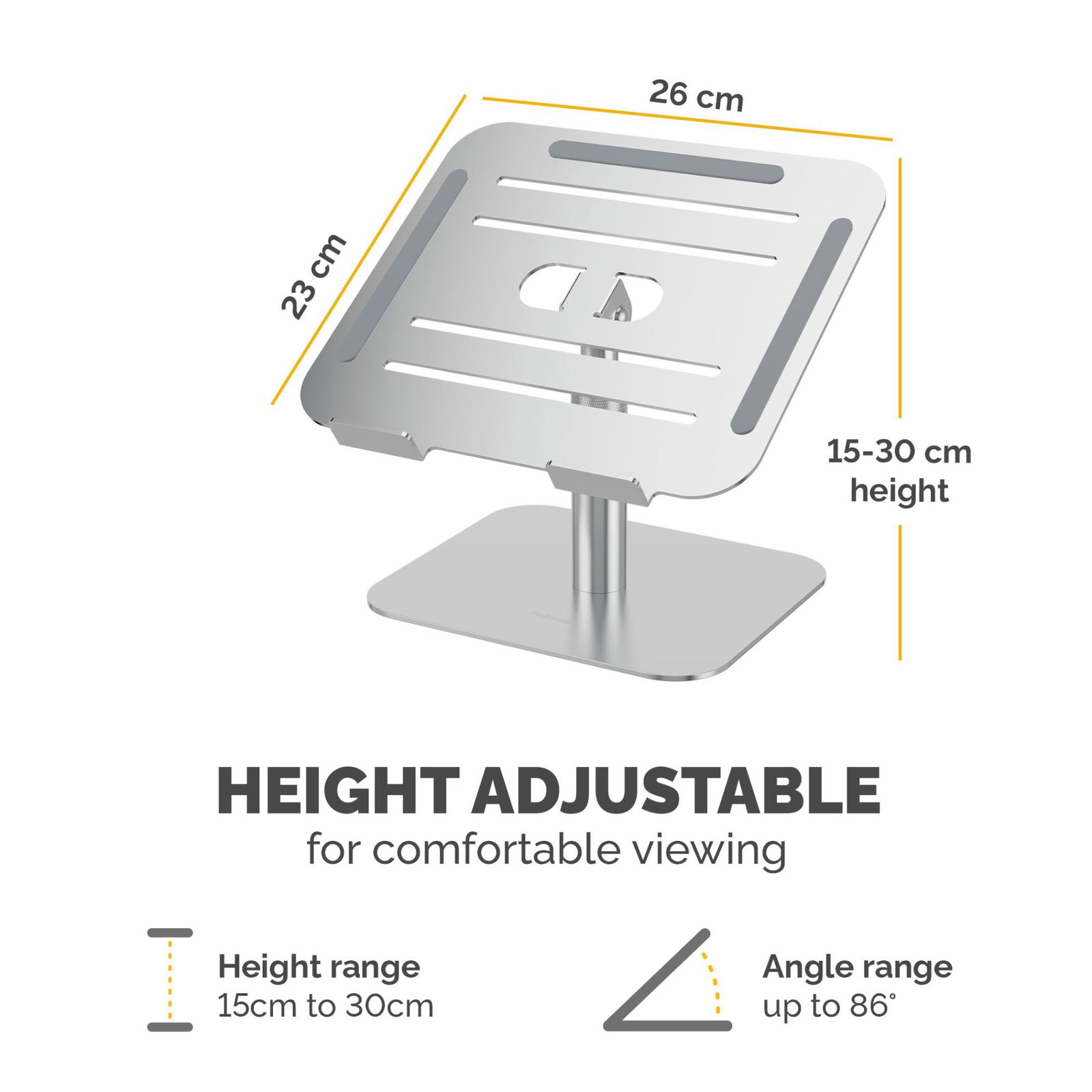 NB ACC DESK STAND/SILVER 100138880 FELLOWES