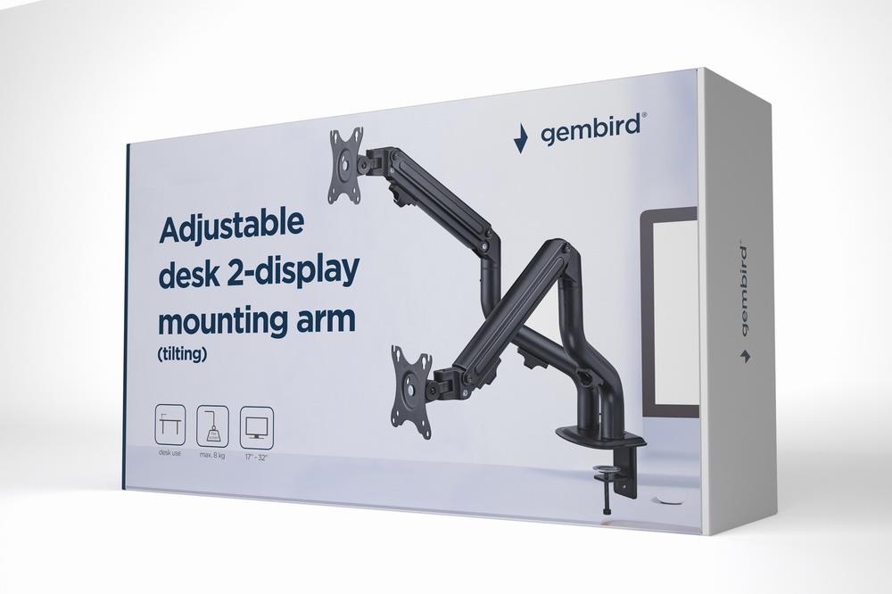 DISPLAY ACC MOUNTING ARM/17-32 MA-DA2-02 GEMBIRD