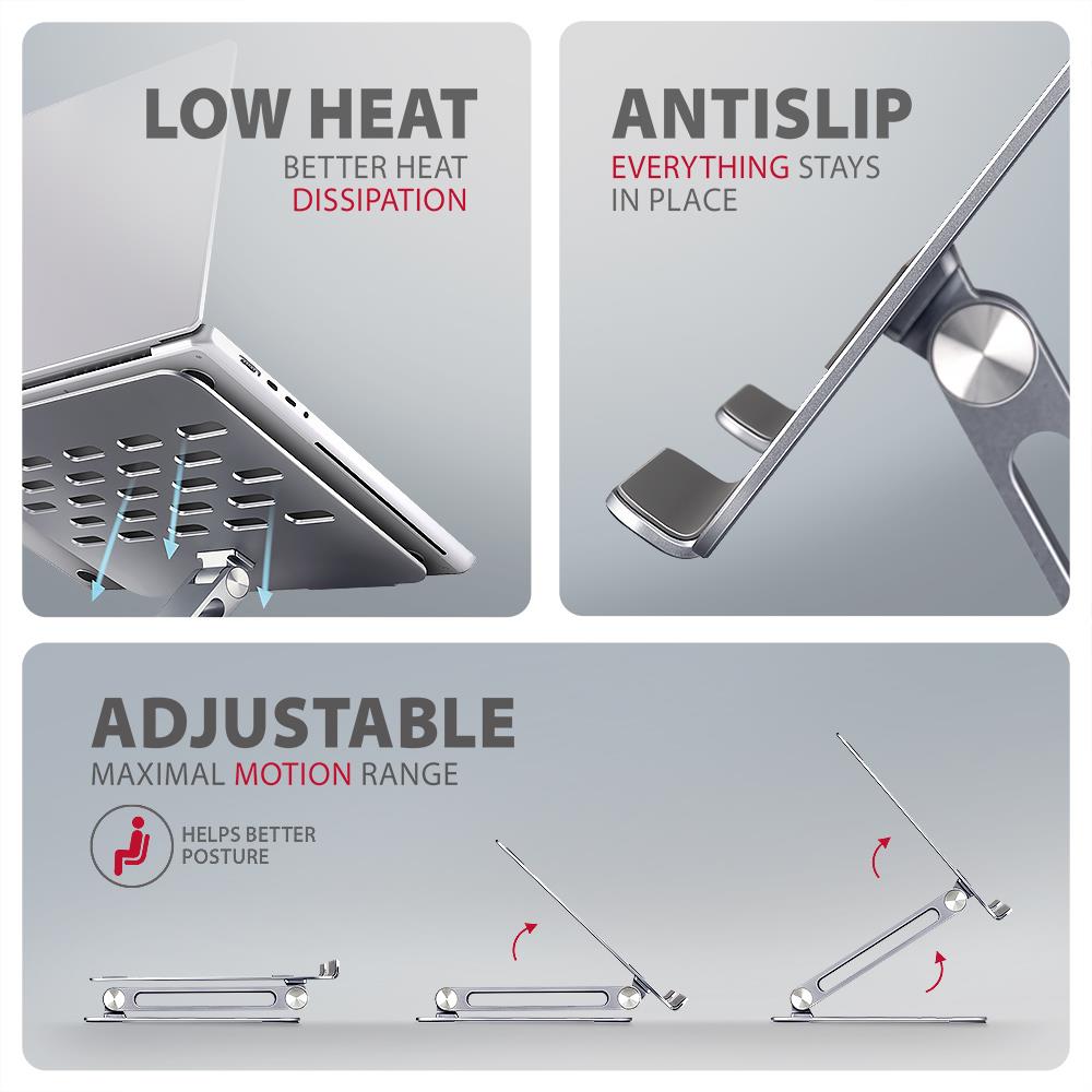 NB ACC STAND 10-16/ALUMINUM HQ STND-LQ AXAGON