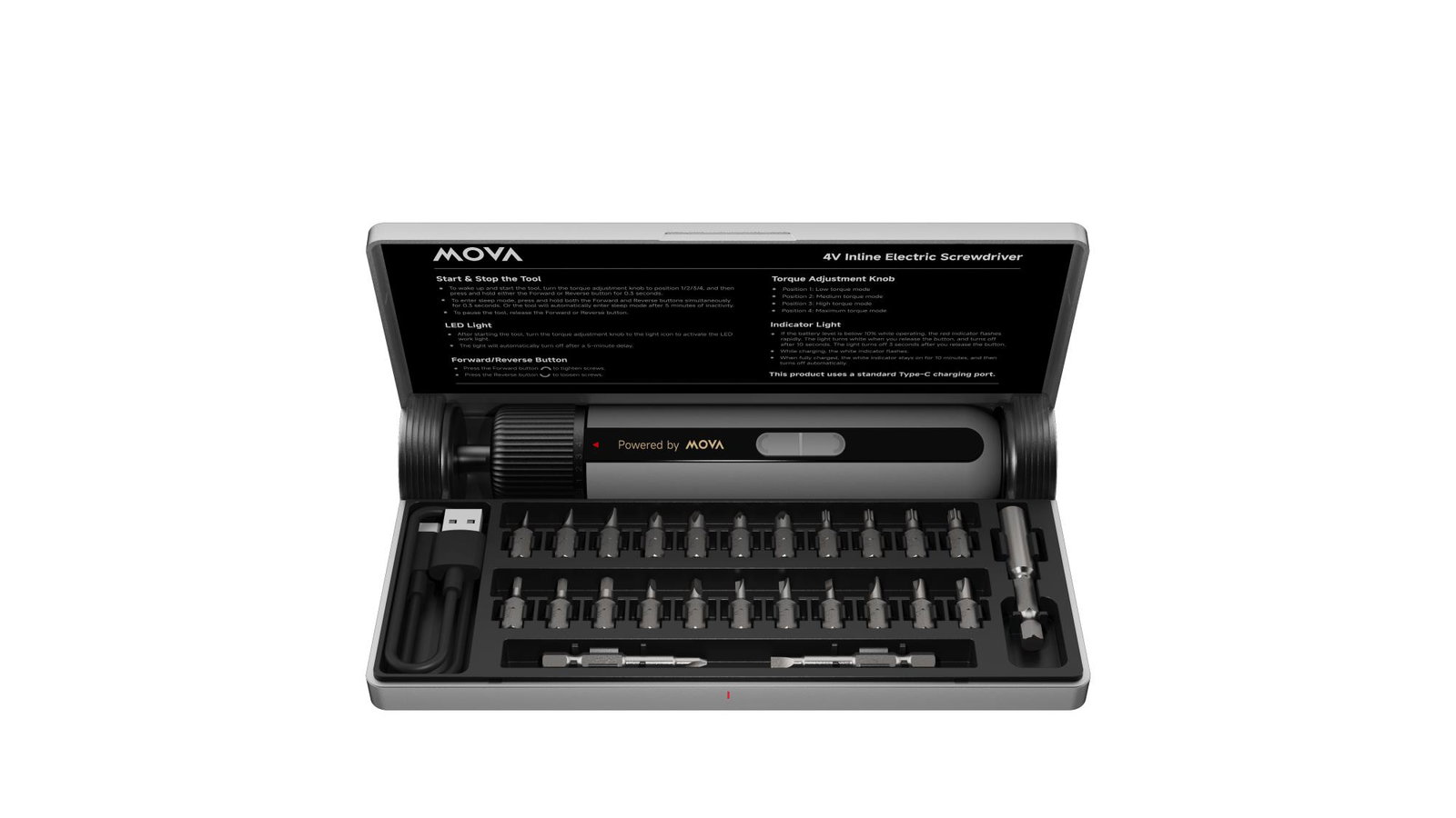 ELECTRIC SCREWDRIVER 4V 8N/MSD008 MOVA