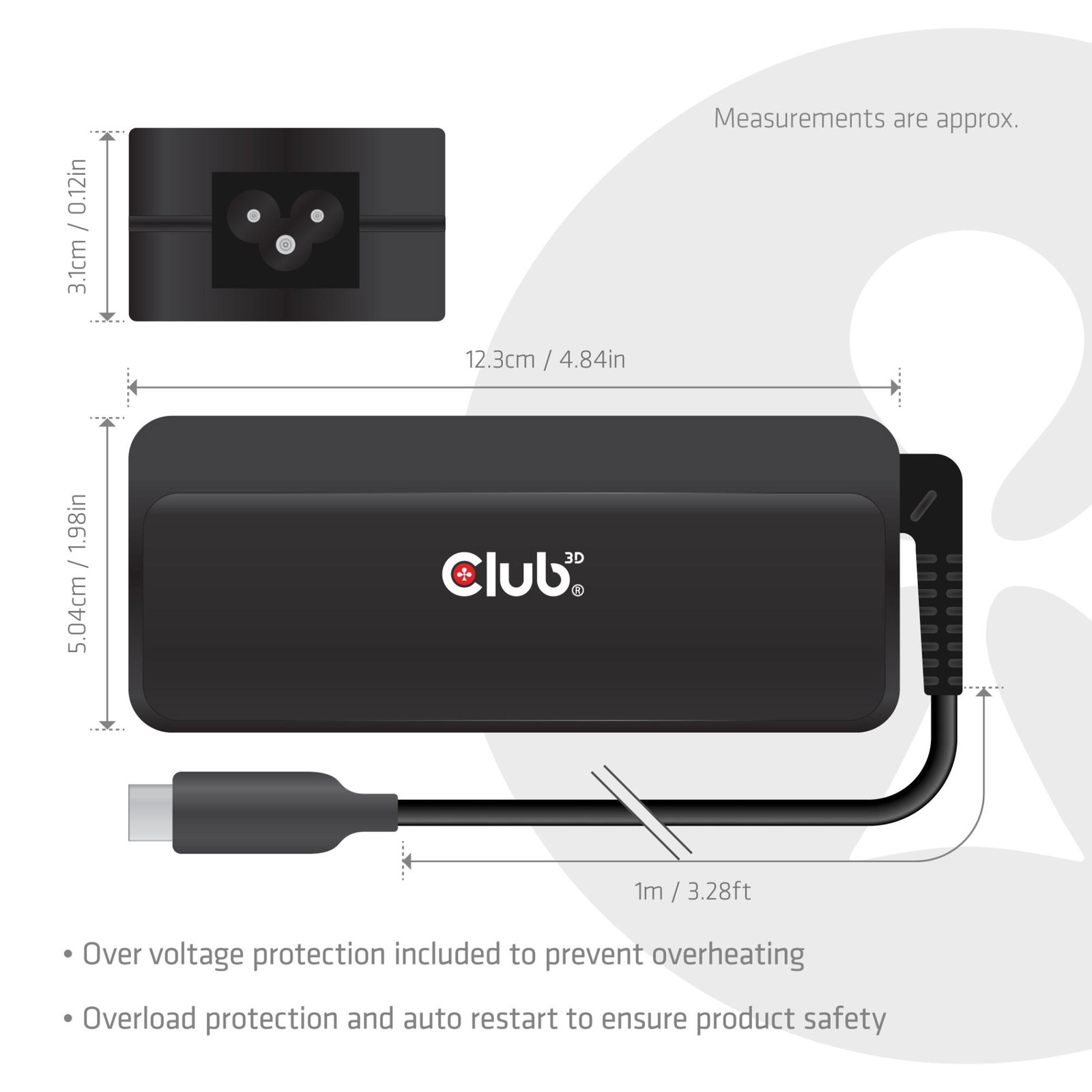 NB CHARGER USB-C 140W/CAC-1932 CLUB3D