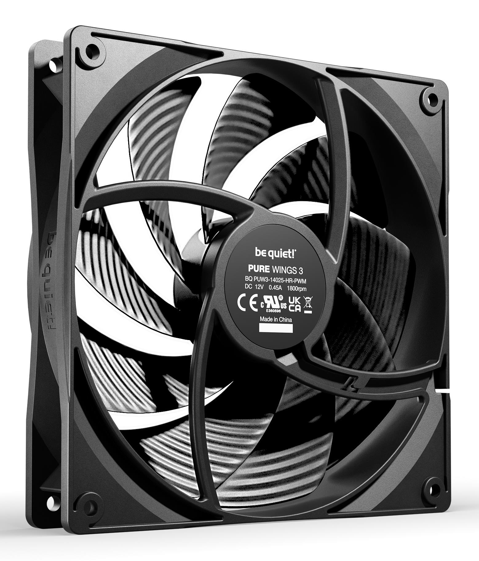CASE FAN 140MM PURE WINGS 3/PWM HS 3PACK BL138 BE QUIET