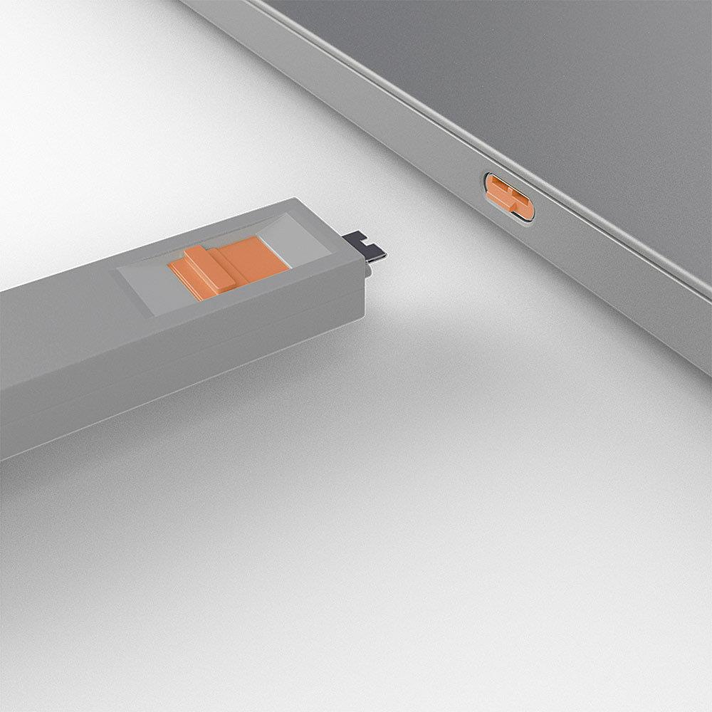 USB PORT TYPE-C BLOCKER 4PACK/ORANGE 40428 LINDY