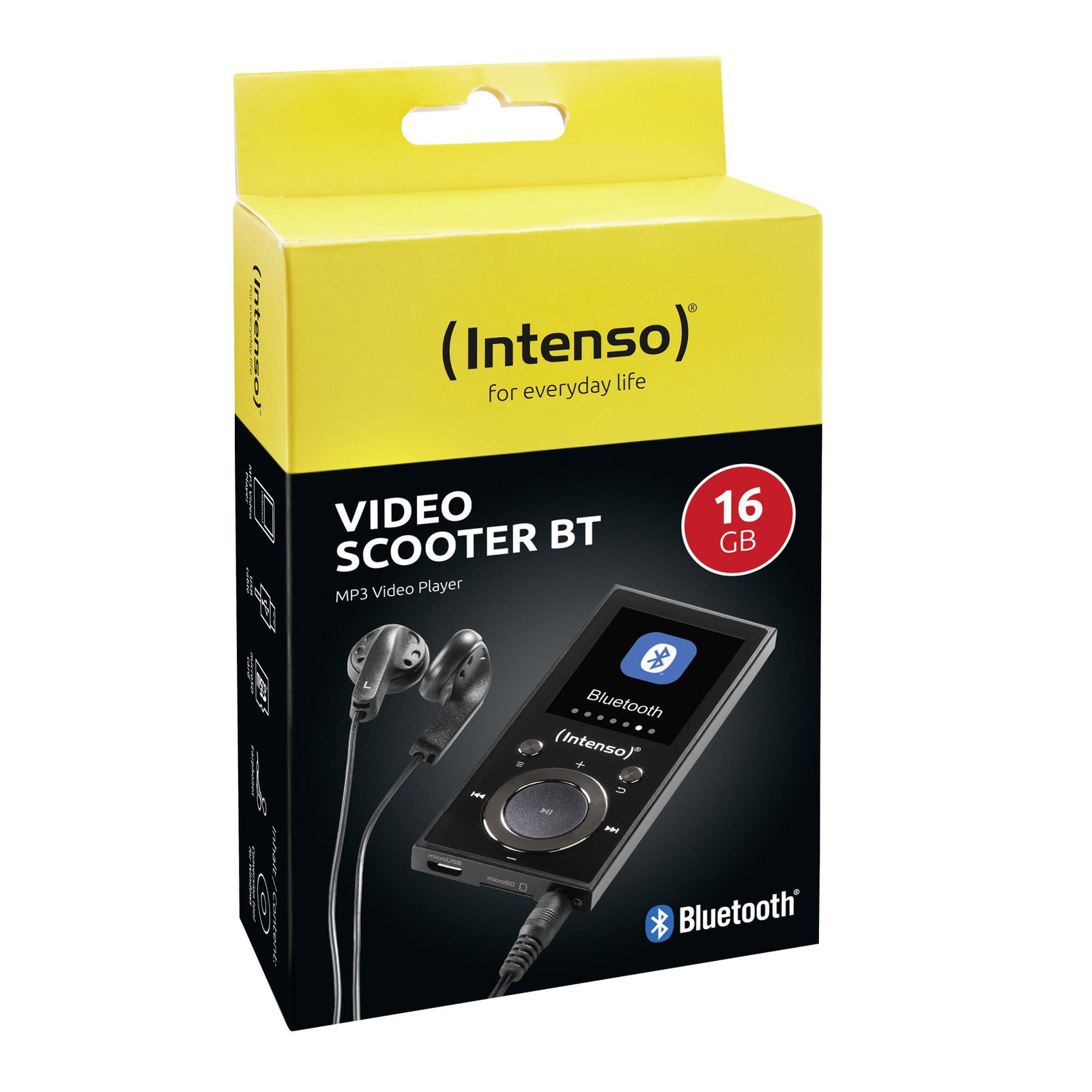 MP3 PLAYER 16GB BLACK/3717470 INTENSO