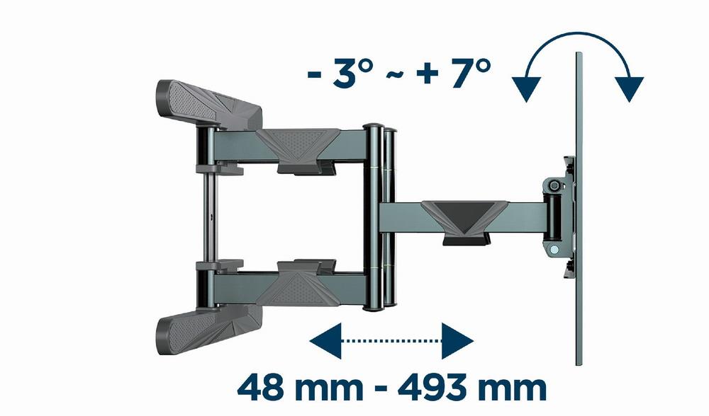 TV SET ACC WALL MOUNT 40-80/WM-80ST-01 GEMBIRD